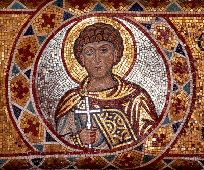 An Archangel, Mosaic Located in the Church of Santa Maria della Martorana in Palermo by Unknown